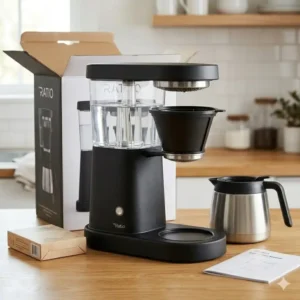 Unboxing all the premium components included in this ratio six coffee maker review.