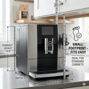 Demonstrating the easy cleaning and maintenance cycle of the best automatic cappuccino machine.