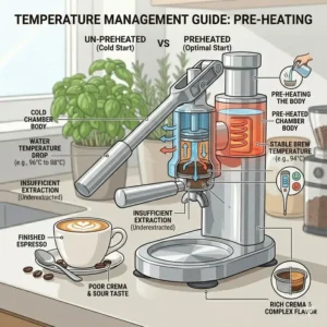 A comparison chart showcasing different models and designs of the best manual espresso maker for home use.