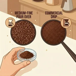 A person enjoying a delicious and aromatic cup of single pour over coffee at home.